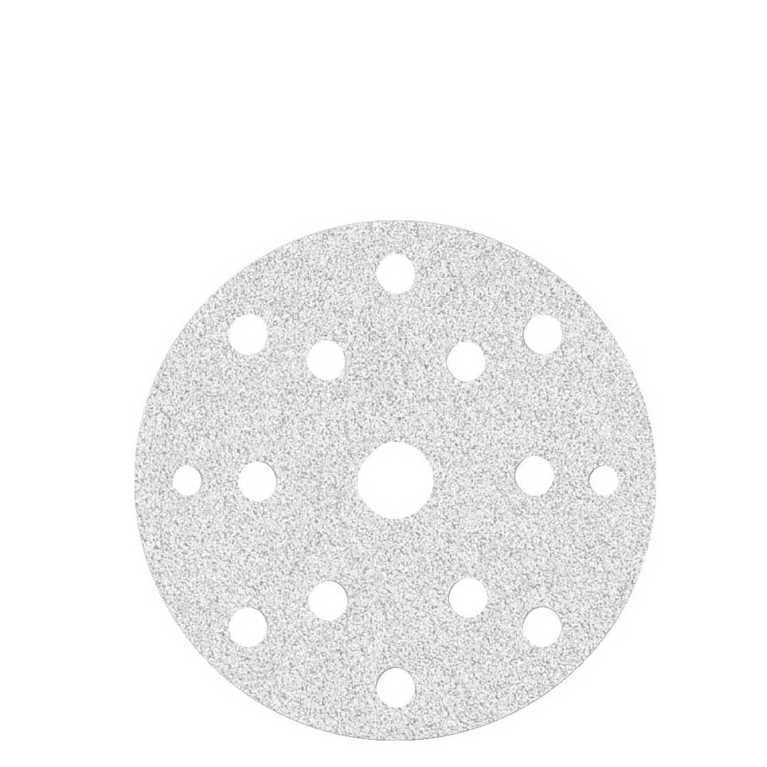 MioTools hook & loop sanding discs for random orbital sanders, G40–400, Ø 150 mm / 15 hole / stearated aluminium oxide