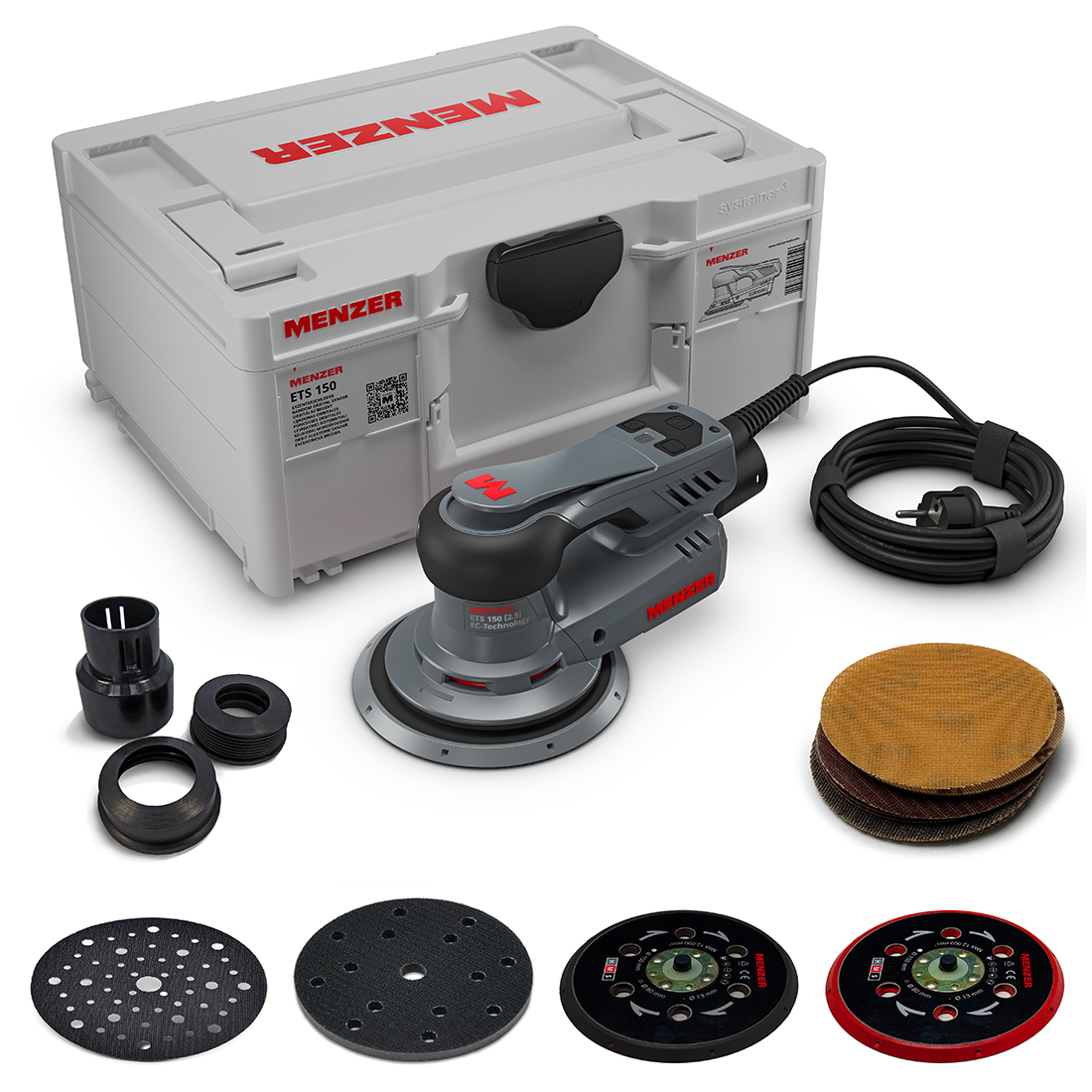 Random Orbital Sander MENZER ETS 150 2.5 incl. MENZER systainer³ carrying case