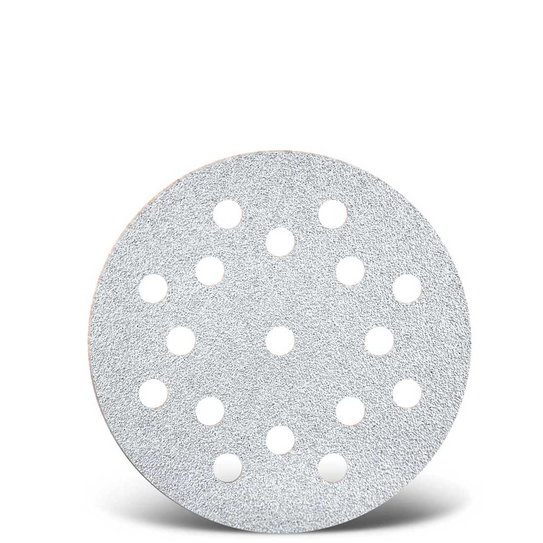 MENZER hook & loop sanding discs for random orbital sanders, G40–400, Ø 125 mm / 17 hole / stearated aluminium oxide
