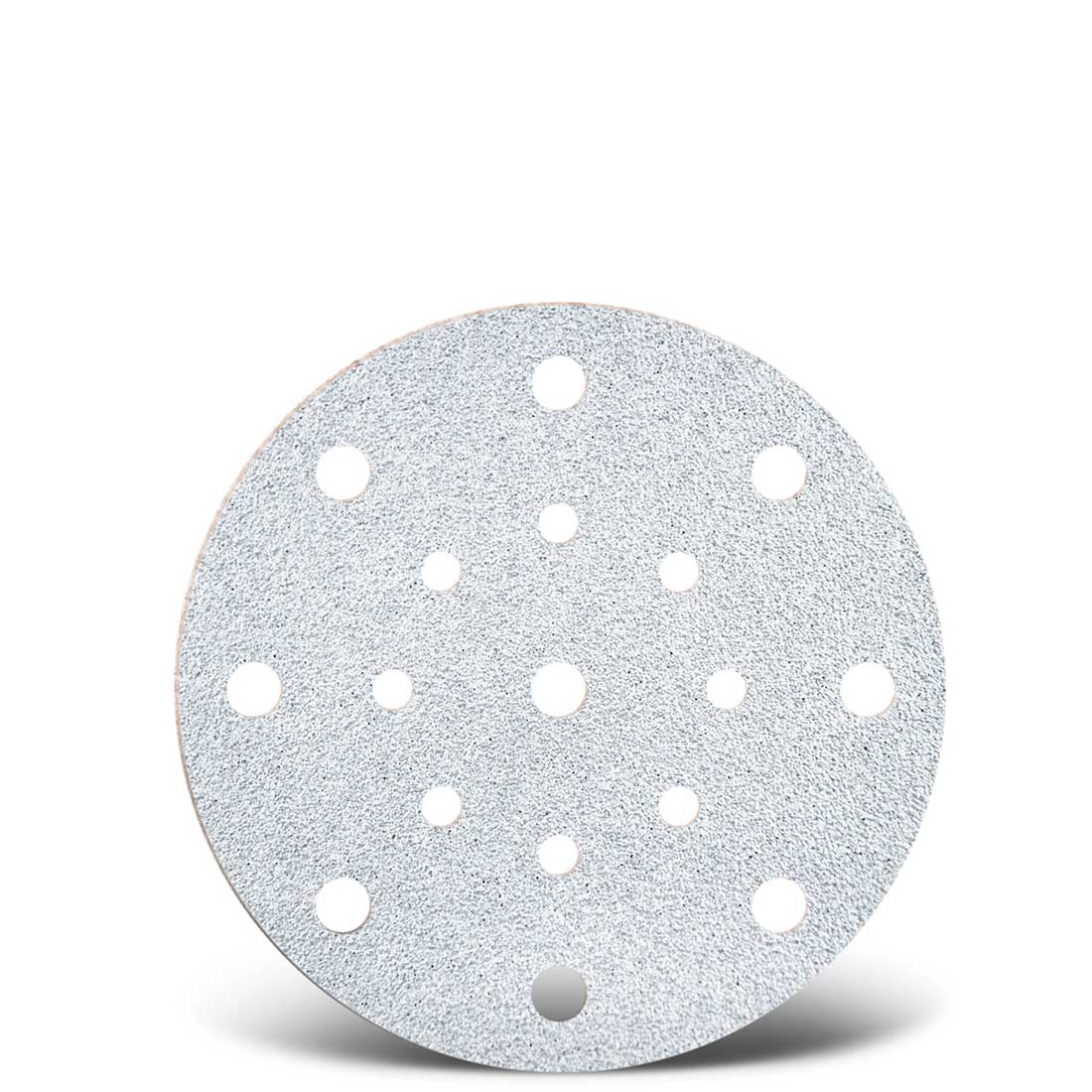 MENZER hook & loop sanding discs for random orbital sanders, G40–400, Ø 150 mm / 17 hole / stearated aluminium oxide