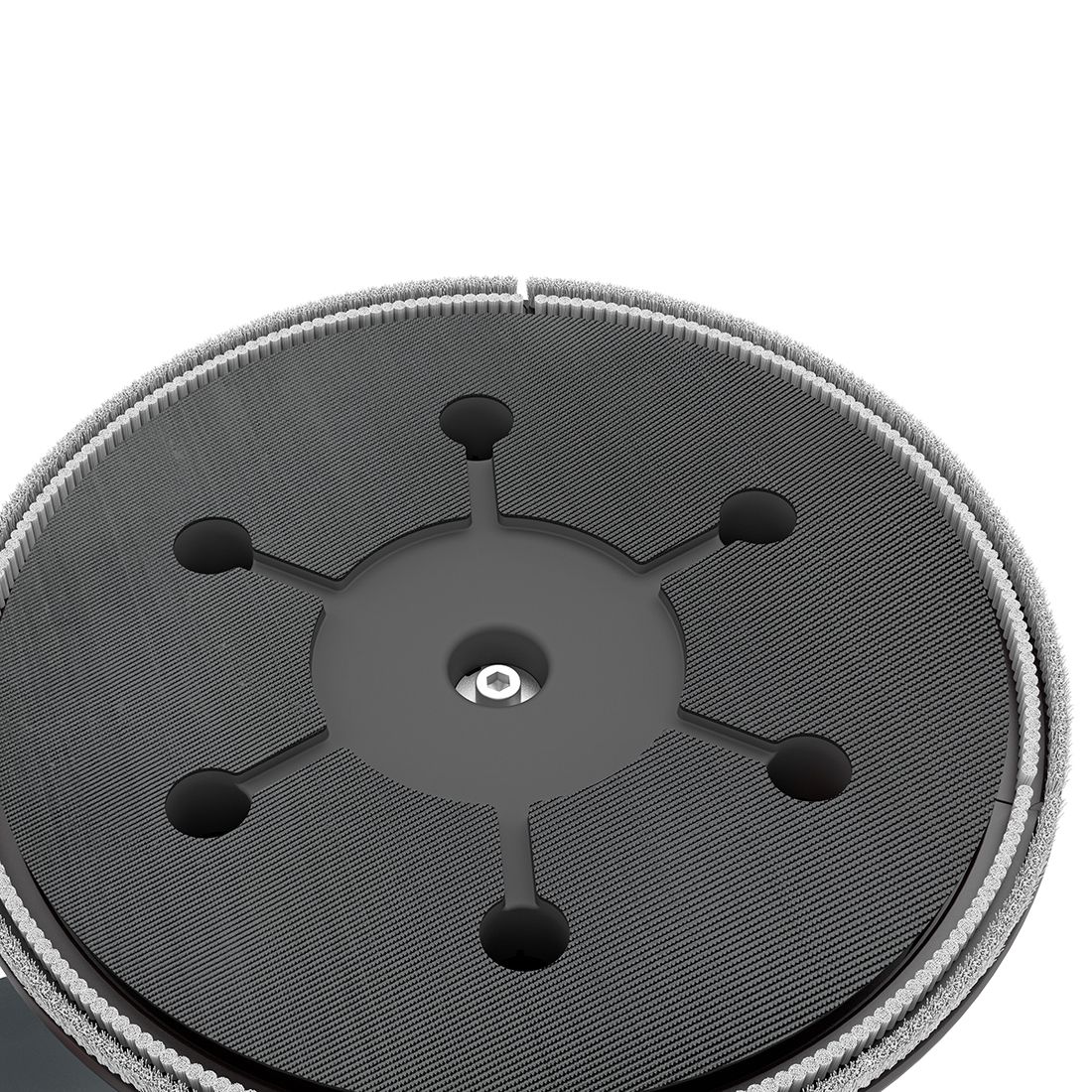 MENZER Disque De Rechange 225 Mm Pour Ponceuses à Plâtre – Compatible LHS 225, VARIO, TBS 225, TSW 225 – Avec Vis Et 6 Trous D’Aspiration